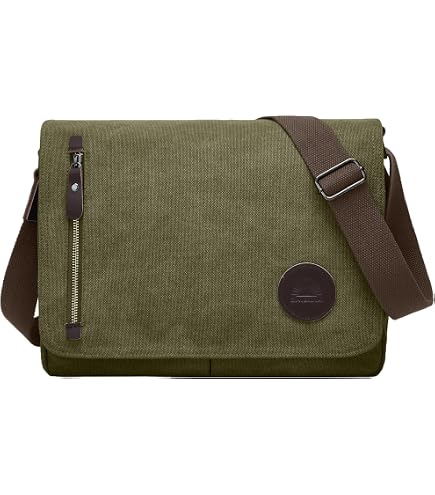 Amazon.com: Mactso Vintage Canvas Messenger Bag for Men Women